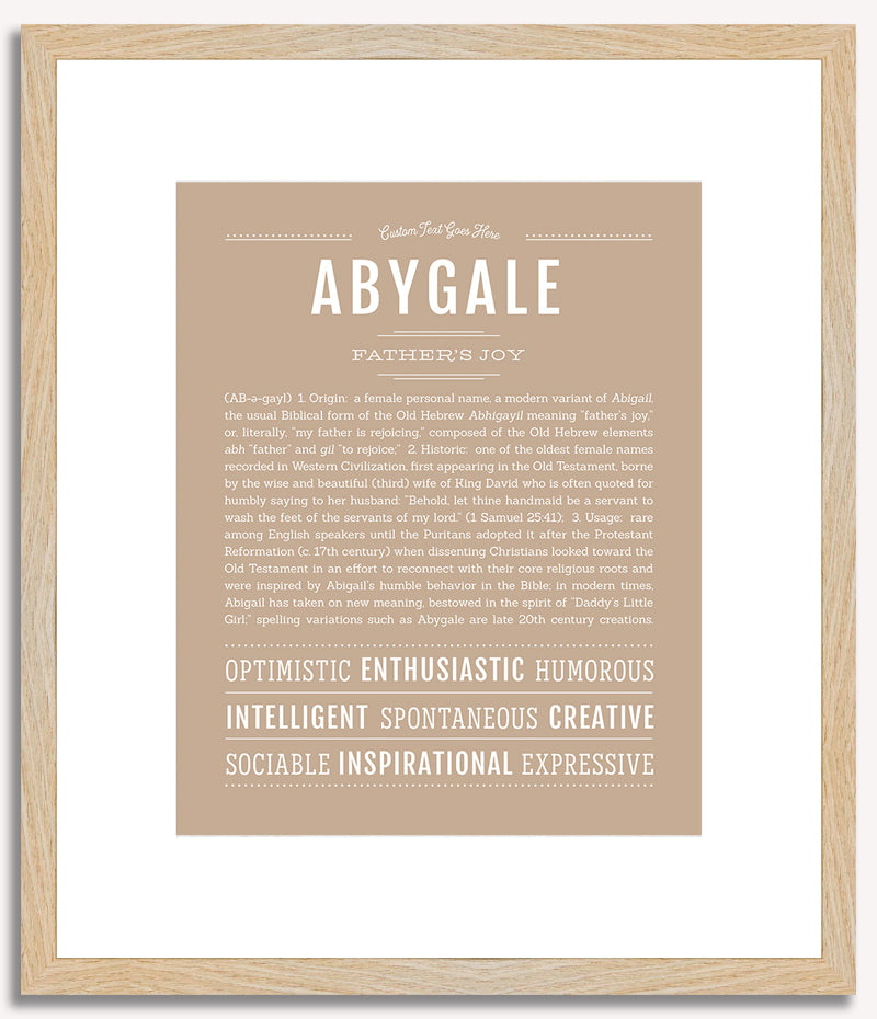 Abygale | Name Art Print