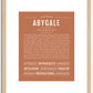 Abygale | Name Art Print