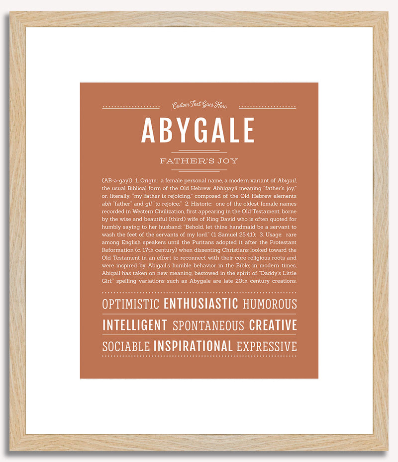 Abygale | Name Art Print