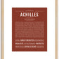 Achilles | Name Art Print