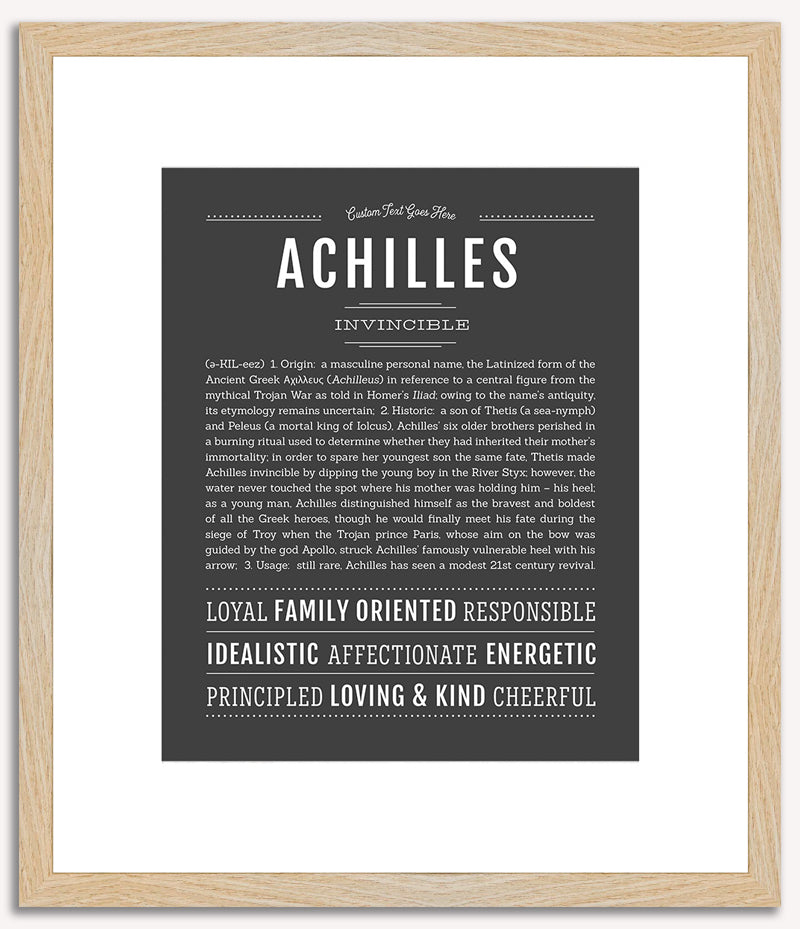 Achilles | Name Art Print