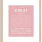 Achilles | Name Art Print