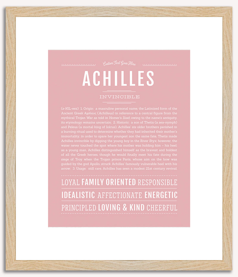 Achilles | Name Art Print