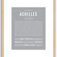 Achilles | Name Art Print