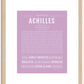 Achilles | Name Art Print