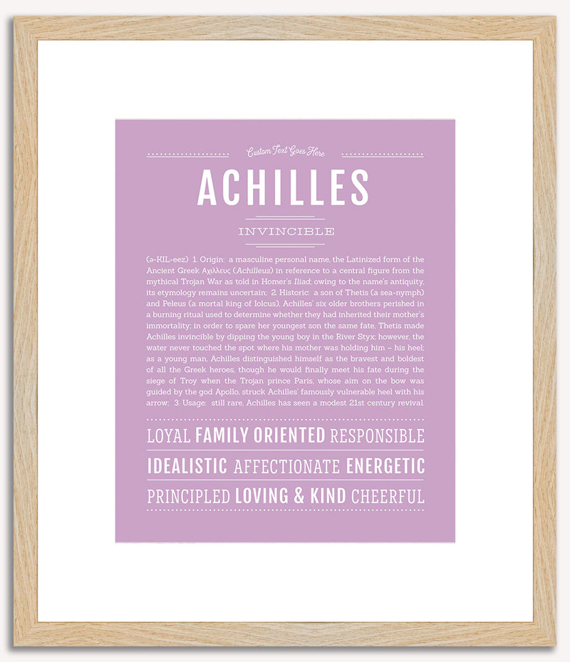 Achilles | Name Art Print