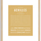 Achilles | Name Art Print