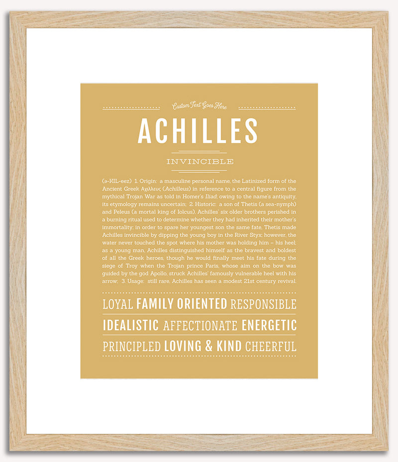 Achilles | Name Art Print