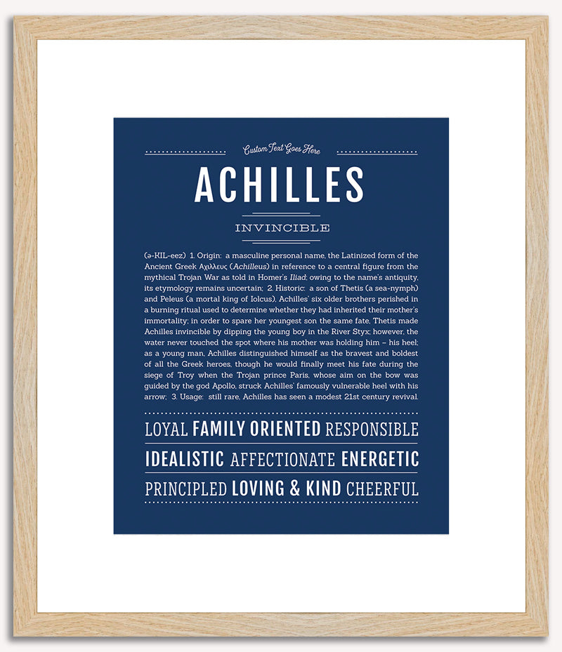 Achilles | Name Art Print