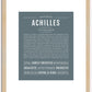 Achilles | Name Art Print