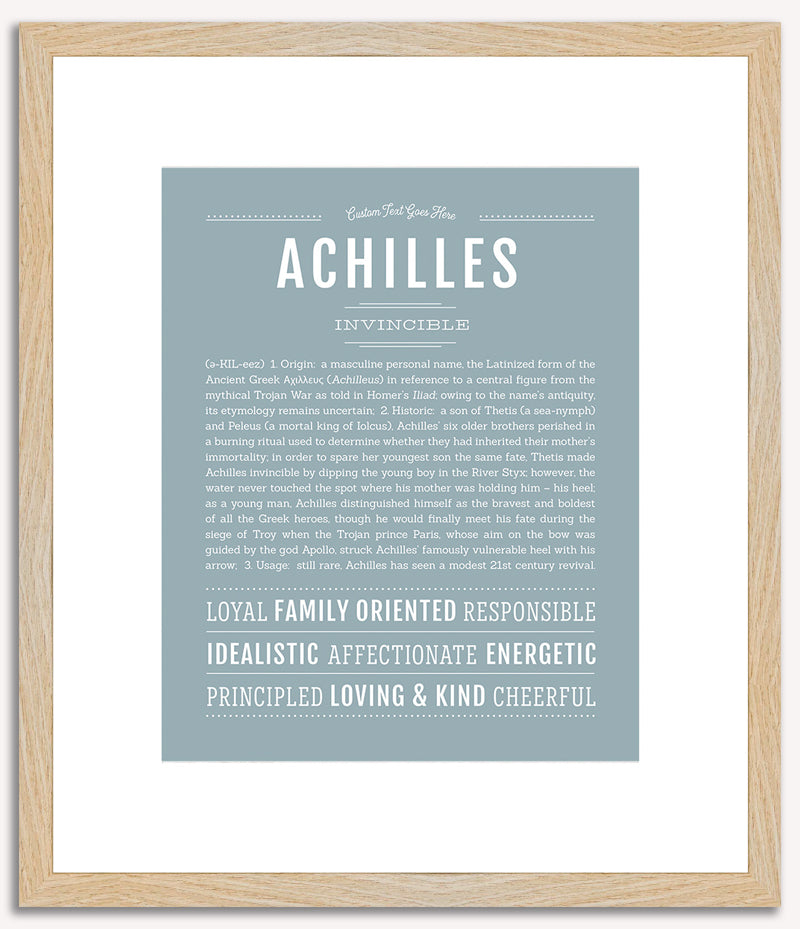 Achilles | Name Art Print