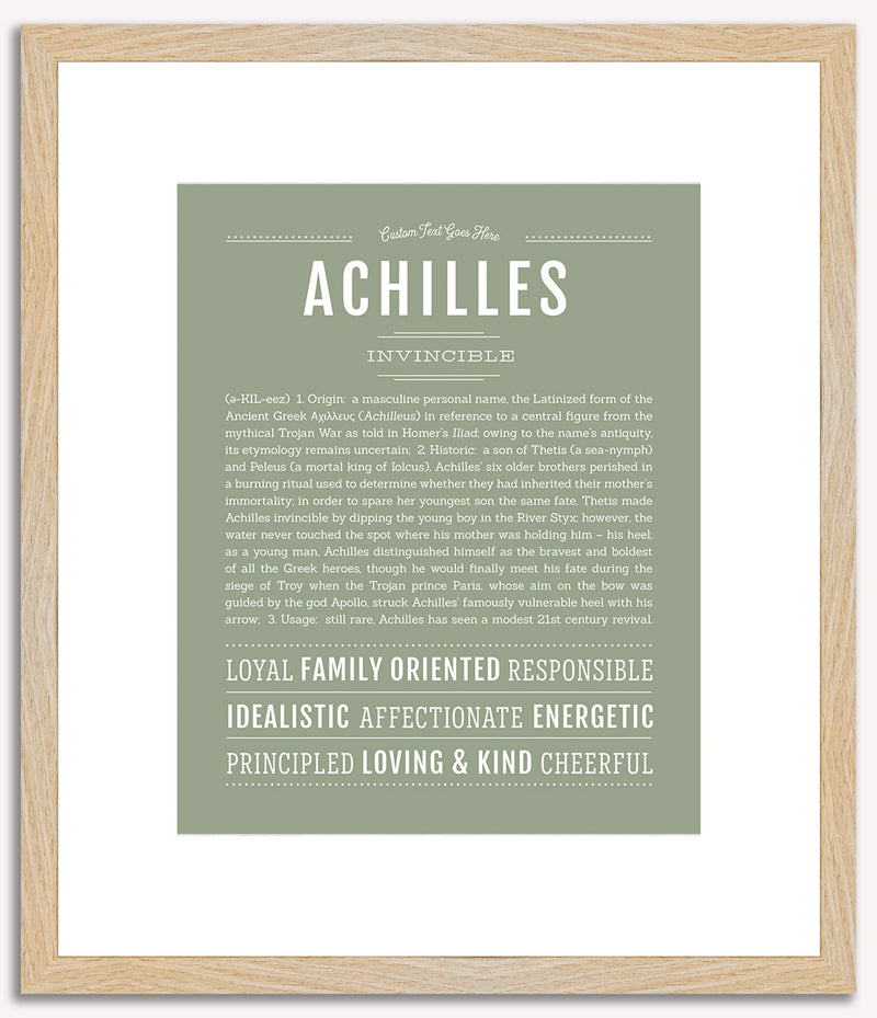 Achilles | Name Art Print