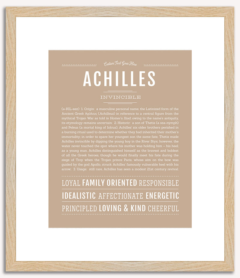 Achilles | Name Art Print