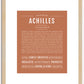 Achilles | Name Art Print