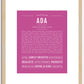 Ada | Name Art Print