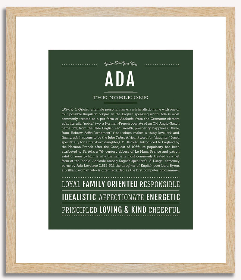 Ada | Name Art Print