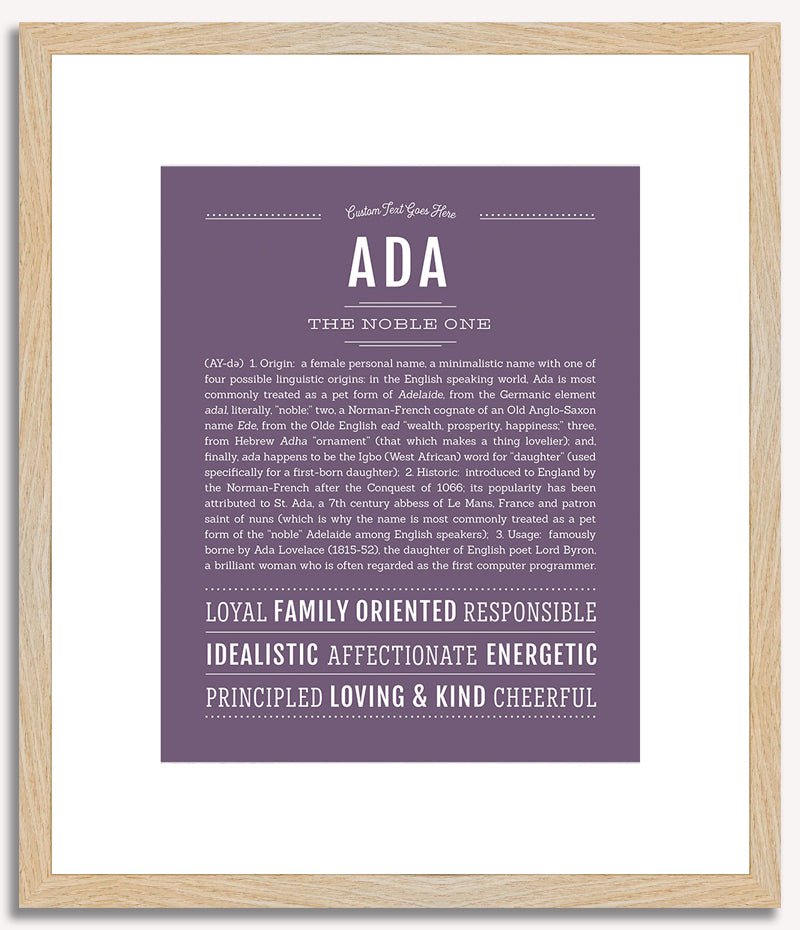 Ada | Name Art Print