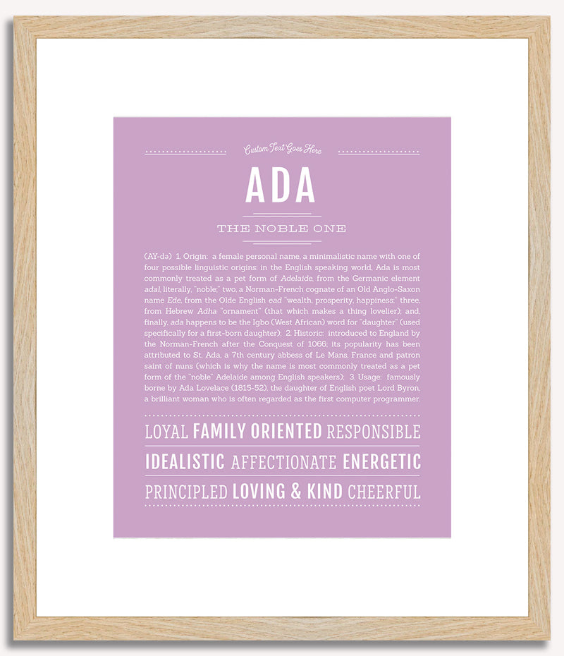 Ada | Name Art Print