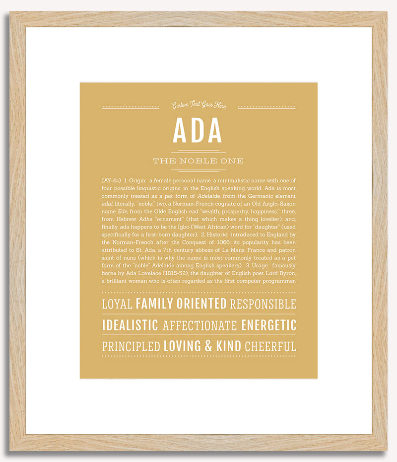 Ada | Name Art Print