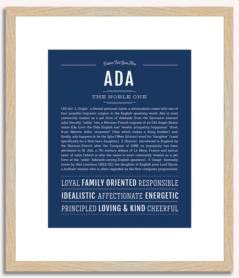 Ada | Name Art Print