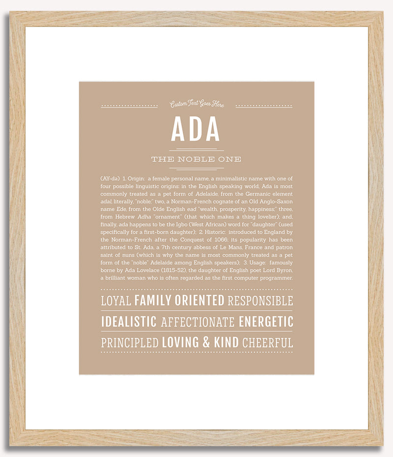 Ada | Name Art Print