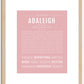 Adaleigh | Name Art Print