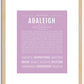 Adaleigh | Name Art Print