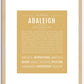 Adaleigh | Name Art Print