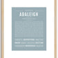 Adaleigh | Name Art Print