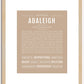 Adaleigh | Name Art Print