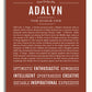Adalyn | Name Art Print – Name Stories