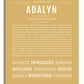 Adalyn | Name Art Print – Name Stories