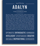 Adalyn | Name Art Print – Name Stories