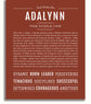 Adalynn | Name Art Print – Name Stories