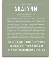 Adalynn | Name Art Print – Name Stories