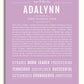 Adalynn | Name Art Print – Name Stories