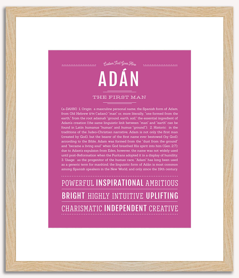 Adan | Name Art Print