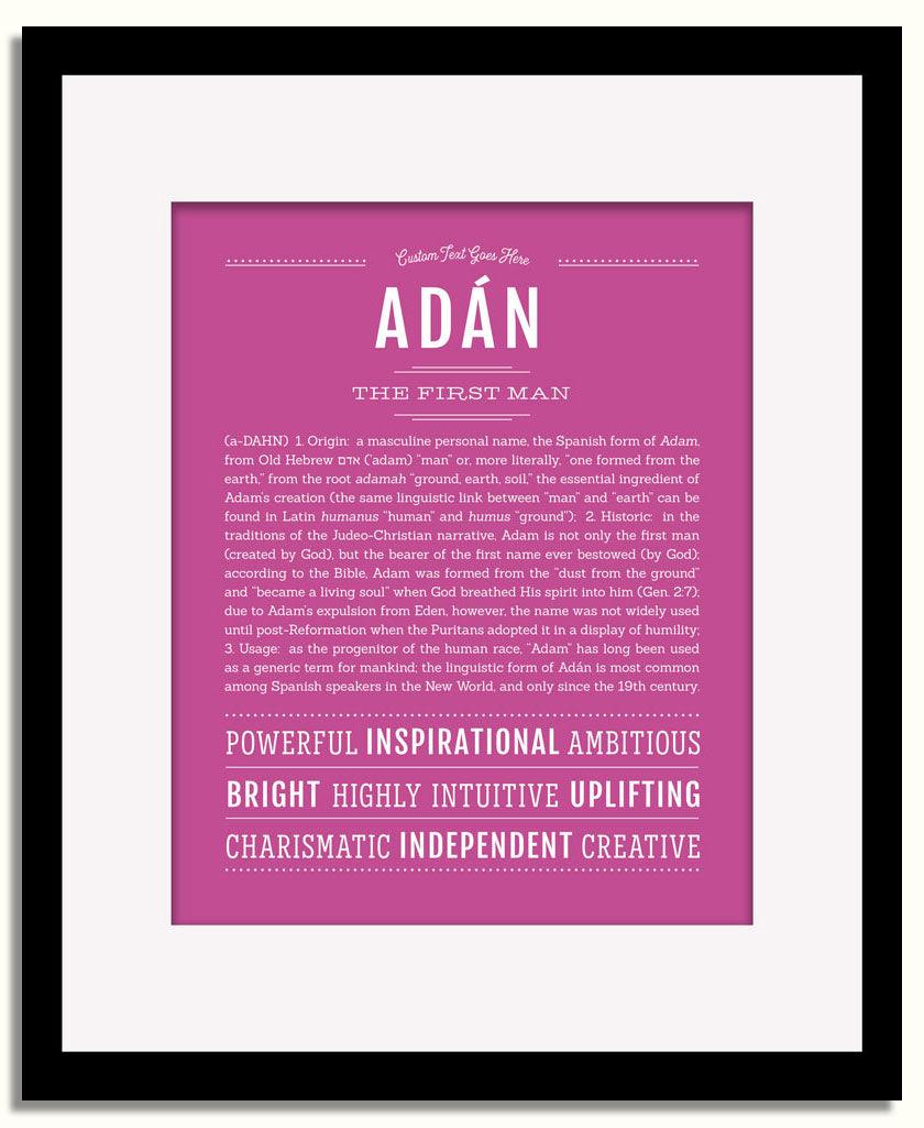 Frame Options | Dark Pink | Black Frame, Matted