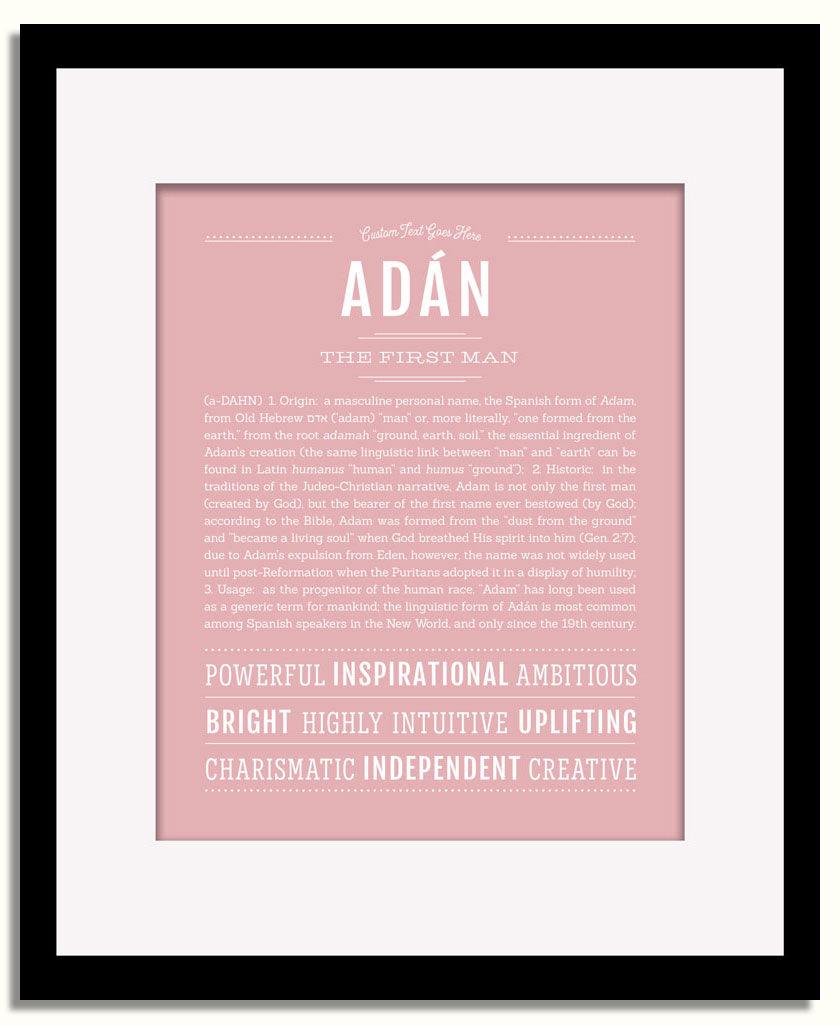 Frame Options | Dusty Rose | Black Frame, Matted