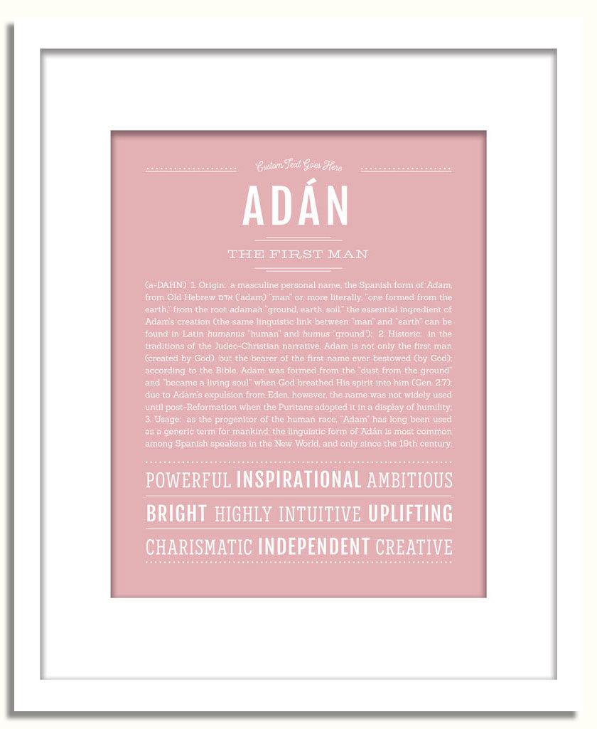 Frame Options | Dusty Rose | White Frame, Matted