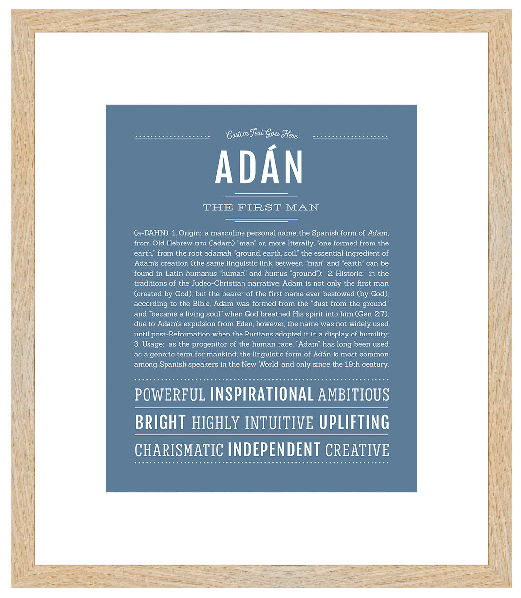 Adan | Name Art Print