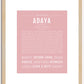 Adaya | Name Art Print