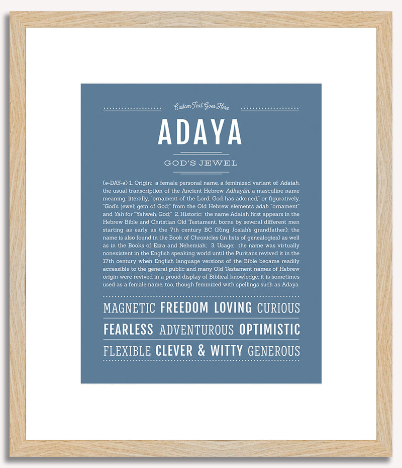 Adaya | Name Art Print