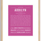 Addilyn | Name Art Print