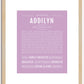 Addilyn | Name Art Print