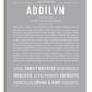 Addilyn | Name Art Print – Name Stories