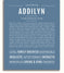 Addilyn | Name Art Print – Name Stories