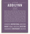Addilynn | Name Art Print – Name Stories