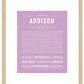 Frame Options | Lilac | Maple Frame, Matted