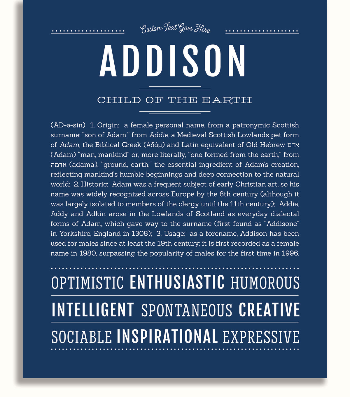 Addison In Cursive Addison Name Addison A Cursive Handwritten Font